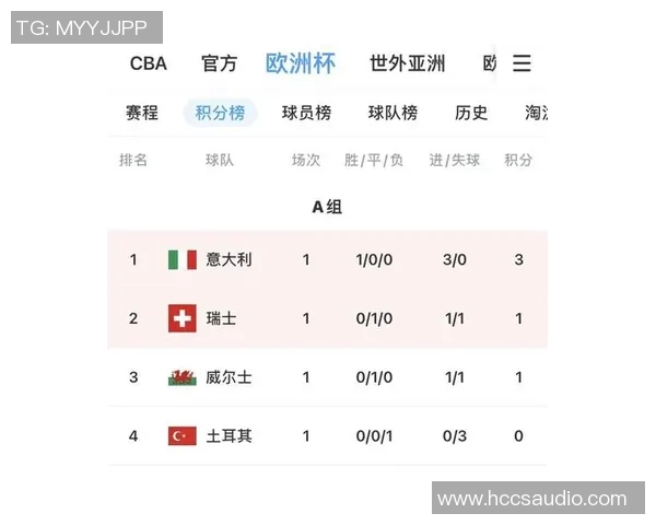 2024欧洲杯小组赛积分榜最新动态分析与各队表现评估